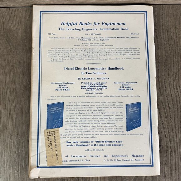 Brotherhood of Locomotive Firemen and Enginemen's Magazine Lot Of 3 1953 Jun-Aug - Picture 5 of 7